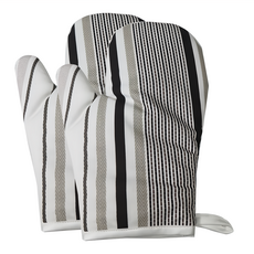J&N 條紋隔熱手套 Set 29*20cm 100%聚酯纖維 透氣快乾防霉, 2個