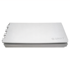 QMAT 10mm折疊巧拼地墊 (3入)組 EVA乙烯醋酸乙烯酯材質, 灰白色, 1組, 10mm