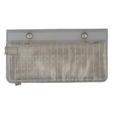 KOKUYO 國譽 Piiip 扁形透明收納包, 米杏色, 1個