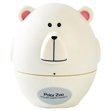 iSFun 餐廚幫手 圓型動物免電池計時器, 白熊, 1個