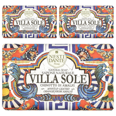 NESTI DANTE Villa Sole 天然手工皂 阿瑪菲柑橘 250g, 3個