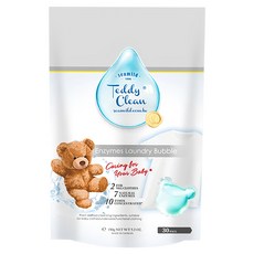 清淨海 Teddy Clean 系列 植萃酵素洗衣膠囊 晨露香, 30顆, 1袋