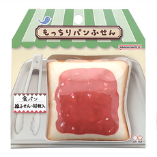 sun-star QQ麵包造型便利貼, 草莓吐司, 40張, 1本