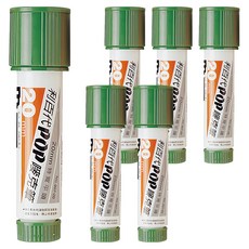 LIBERTY 利百代 907-20-G POP 嘜克筆 平方尖 5~20mm, 綠色, 6支