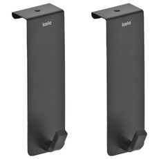 kela Colgar不鏽鋼門板掛勾, 2個, 黑色