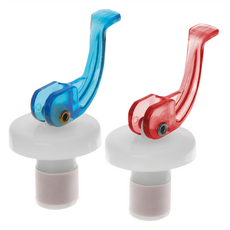 EXCELSA 晶透氣密瓶塞 2入, 90度下壓氣密設計, PS/PE 塑料、尼龍66材質, 1組