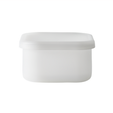 MODORI 霧面安全保鮮盒 純白小號 400ml 100% 矽膠材質 耐熱溫度-50°C ~ 250°C, 1個