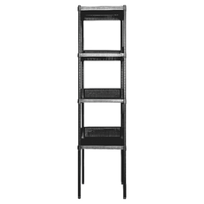 dayneeds 日需百備 極致美學 烤漆架 圍籬版, 低調奢華黑, 4層