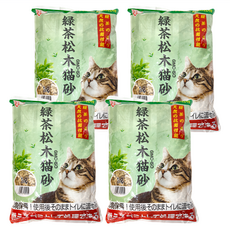 IRIS OHYAMA 愛麗思歐雅瑪 松木貓砂 YGMC50, 綠茶, 5L, 2.8kg, 4袋