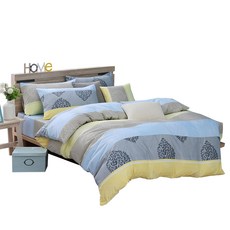 Blue Cat 藍貓 台灣製造銀離子抗菌印花床包 + 枕頭套 2件