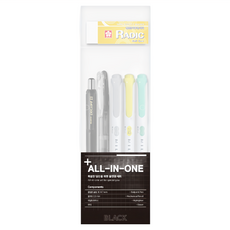 ZEBRA 斑馬牌 All-in-one套裝 原子筆+自動筆+螢光筆+擦膠, 多色, 1組