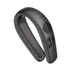 ANTIAN 半導體製冷頸掛風扇 戶外隨身 三檔風力 USB充電, FB12, 深灰色