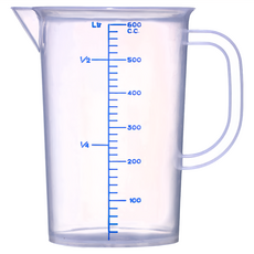 百貨King 帶刻度量杯 塑膠材質 耐溫-10~110度 台灣製, 600ml, 1個