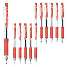 Double A 滑溜原子筆 0.7mm 紅色, 12支