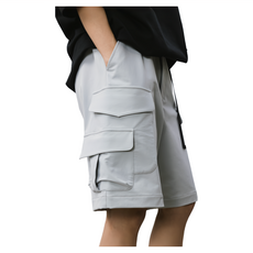 BOHRHOO 防水摺疊袋功能短褲, XL, 淺灰