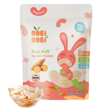 NOBI 彎彎米菓6M+ 寶寶健康零食 無糖無鹽 獨立包裝, 番薯, 40g, 1包