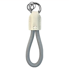 MOOTUN 沐盾 手工製 真皮手腕掛繩 長 20cm x 寬 10mm, 百鹽灰, 1個