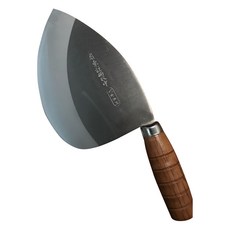 雙中鐵 自製V金銀三木柄水林魚刀 28 x 17.2 x 11.4cm 台灣製造, 1支