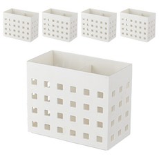 i LIFE 日式磁吸雙格收納架 12.5 x 7.3 x 10.2cm, 白色, 5個