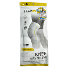 BRACOO 奔酷 彈力透氣網紗套筒護膝, 1個