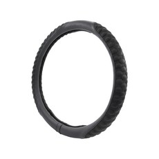 ANBORTEH 安伯特 超纖透氣方向盤套 豆豆先生, 黑色