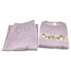 MI MI LEO TR台製保暖兒童套裝 附冷撕燙印浣熊膠膜