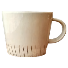 日本 美濃燒 寬口馬克杯 陶瓷 300cc, 啞光棕, 1個