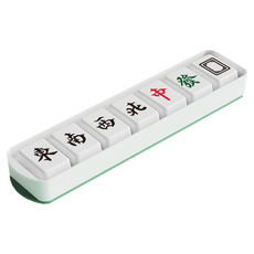 麻將造型製冰套組(淺綠色) 7格 中發白 21.5*12.5*5 cm, 21.5 x 12.5 x 9.5cm, 1組