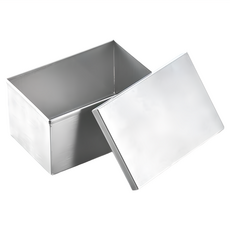 YOSHIKAWA 吉川 不鏽鋼收納罐 AN0220 中型 方形 165g, 1個