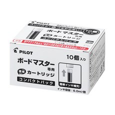 PILOT 百樂 白板可換卡式墨水 WMRF-80-10-B 10個 TPF系統 墨水補充簡單容易, 黑色, 1盒