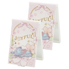 Disney 迪士尼 折疊鏡 小, 櫻花 睡覺史迪奇, 2個