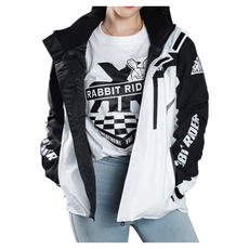 RXR RABBIT RIDER 兔騎士 絕對防禦騎士機能外套 防風保暖防潑水防摔, 黑白色