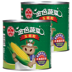 牛頭牌 玉米粒, 非基因改造, 美國原裝進口, 2.1kg, 2罐