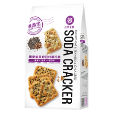 自然主意 蕎麥紫菜奇亞籽蘇打餅, 180g, 1袋