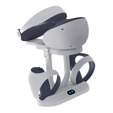 KjH PS VR2 多功能充電底座 + 頭戴裝置收納架，含Type-C充電線, 單一商品, 白色, 1個