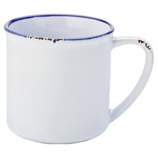 utopia 復古石陶馬克杯 380ml, 1個, 藍白色