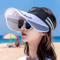 KissDiamond 率性潮酷伸縮大檐遮陽帽 KDH-A138 白色