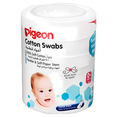 pigeon 貝親 粗軸棉棒, 100支, 1罐