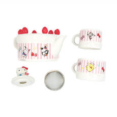 SUN ART Kitty 50週年 陶瓷茶壺茶杯組, 24 x 20 x 12cm, 蛋糕造型 50th, 1組