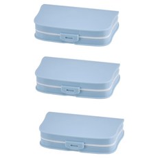 小麥購物 北歐色分隔藥盒 Y522 4格 3個, 1組