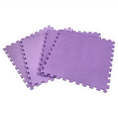 新生活家 EVA運動安全地墊 12入, 62 x 62 x 1.3cm, 紫色, 1組