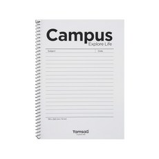 Tamsaa Campus字樣 橫線筆記本 190 x 260 mm, 白色, 10本