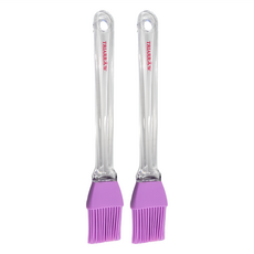 TRIARROW 三箭牌 耐熱矽膠毛刷 (3.5CM) 紫色, 2個