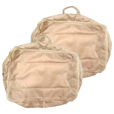 拉鍊壓縮居家收纳包, 可壓縮40%空間, 防水耐髒易打理, 中號, 米色