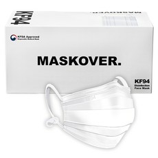 MASKOVER MF KF94 防沙塵口罩 (附掛勾), 50片, 1盒, 白色