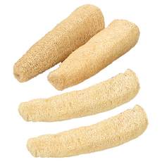 傳統型絲瓜絡菜瓜布 小型 韓國產 規格23~26公分, 4個, 1組