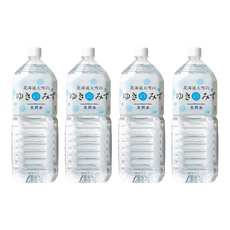 Yukinomizu 北海道大雪山 天然水, 均衡礦物質含量 3:1鈣鎂黃金比例 59mg/L軟水硬度 適合泡咖啡、茶、奶粉、日常飲用, 2L, 4瓶