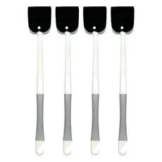 巧巧 倍潔洗廁刷, 黑色 + 白色 + 灰色, 4支