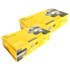 MEDIHAND 美恆 合成手套 Set 100個 聚氯乙烯丁腈材質 防污, 黑色, L, 2盒