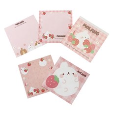MOLANG 萌浪兔 迷你信件組, 草莓繪, 1組